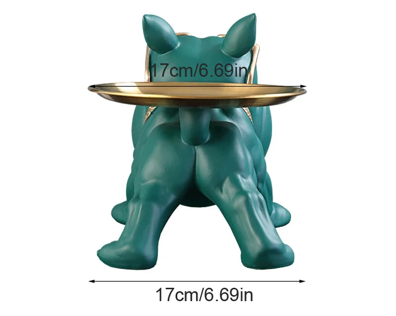 Bulldog Figurine Dog Statue Storage Box - Image 8