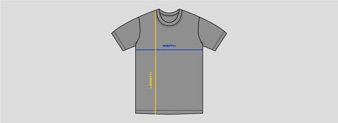 Tee sizing chart