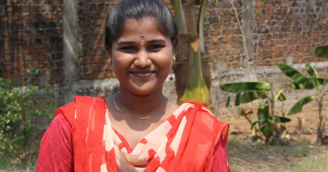 Female artisan of fair trade goods