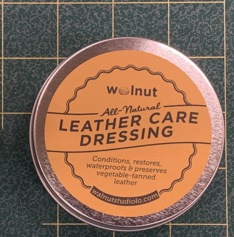 Walnut leather care dressing for cleaning