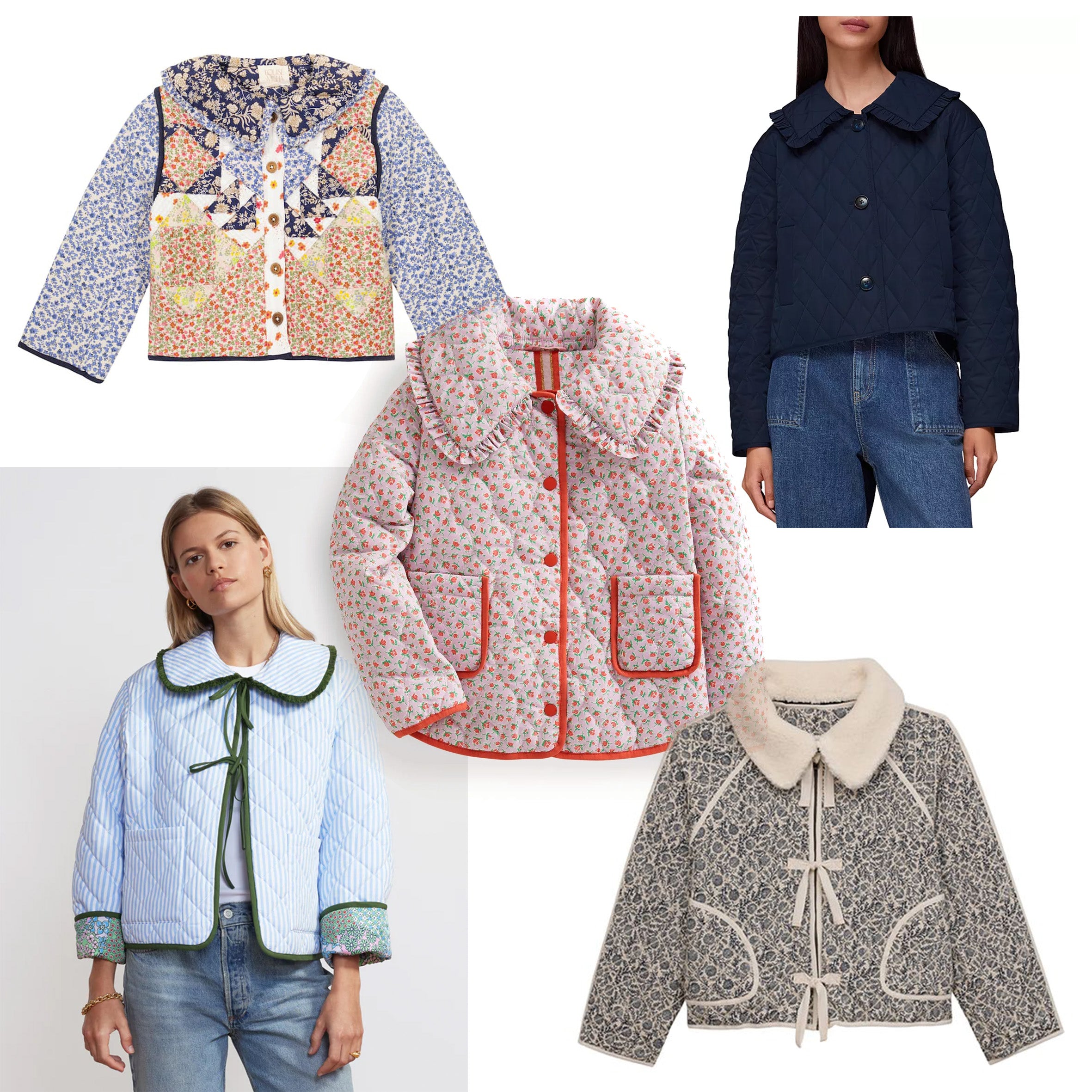 5 ready-to-wear quilted jackets with collars