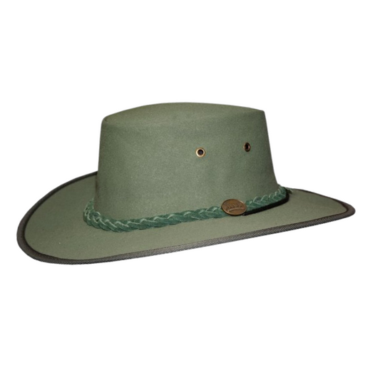 Barmah 1054 KH Khaki Drover Allover Canvas Hat – Hats By The Hundred