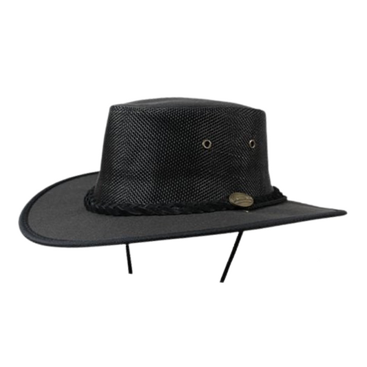Barmah 1063 CD Squashy Saddler Leather Hat with Chin Cord