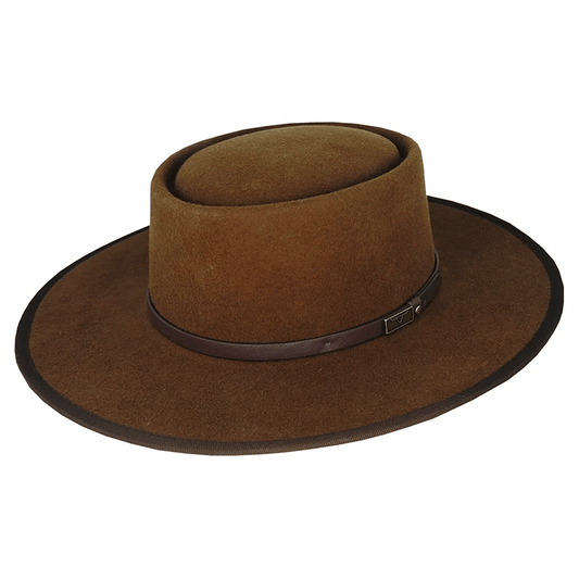 Rust Wool Felt Cattleman Western Cowboy Hat - M