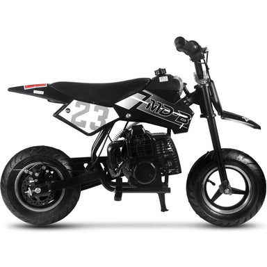 MotoTec Warrior 52cc 2-Stroke Kids Gas Dirt Bike Black