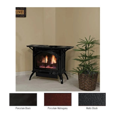 Empire DVP30CC Medium Cast Iron Direct Vent GAS Stove Natural GAS / Millivolt / Matte Black