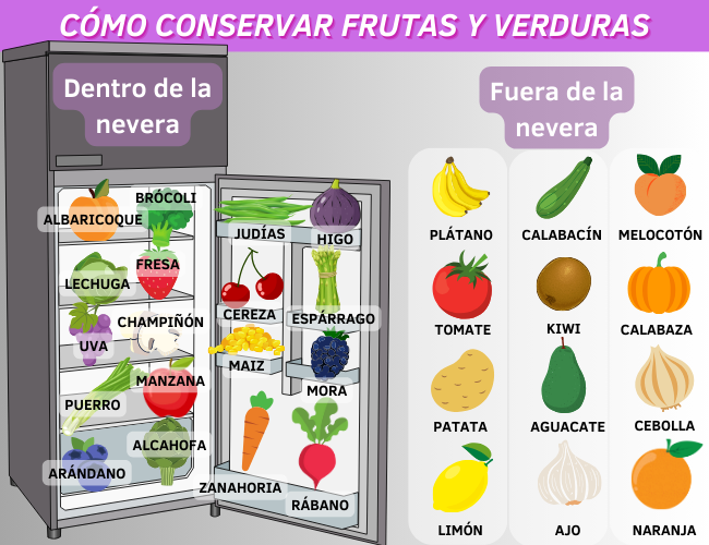 Cómo conservar frutas y verduras - Busyfruit