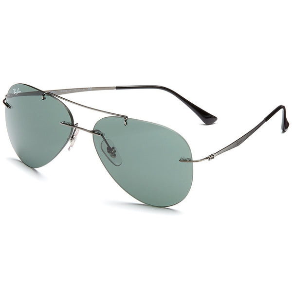 Ray-Ban Unisex Gunmetal Rimless Aviator Sunglasses - Citi