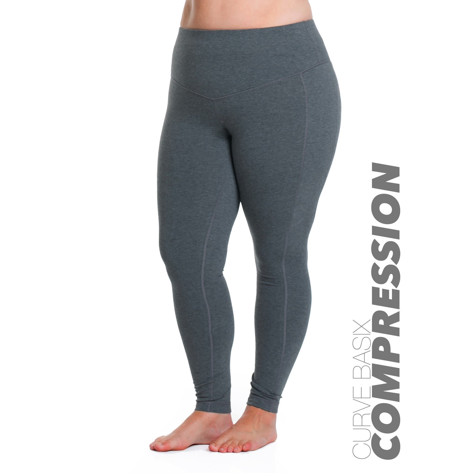 Polyester Lycra Women Black and Grey Stretchable Gym Leggings at