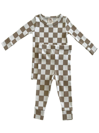 Black Checker  Adult Bamboo Pajamas – Altar PDX