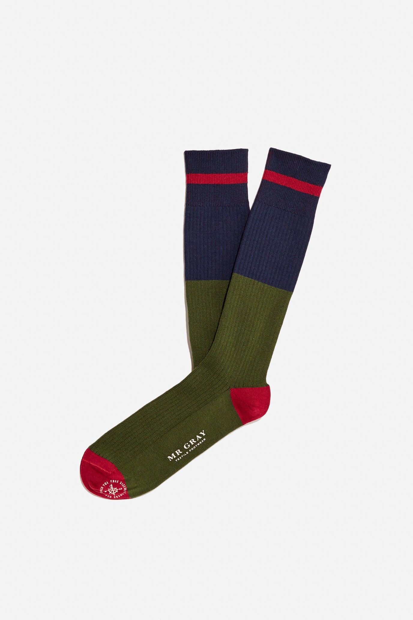 Tipped Stripe Sock - Men's and Women's High Sock | Mr. Gray – MR GRAY