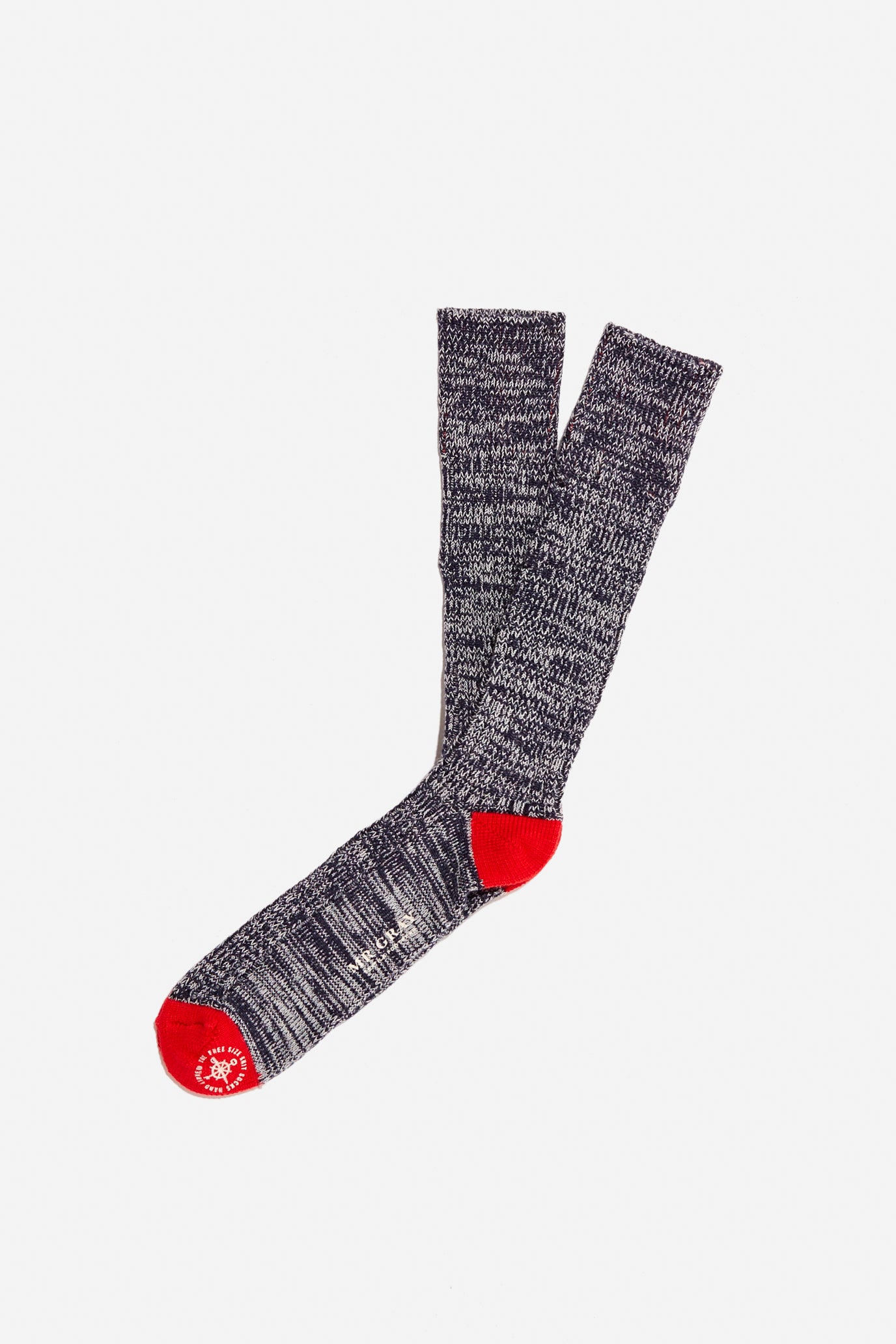 Soft Wool Pile Sock - Men's and Women's High Sock | Red / Gray – MR GRAY