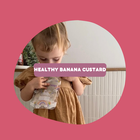 Healthy banana custard