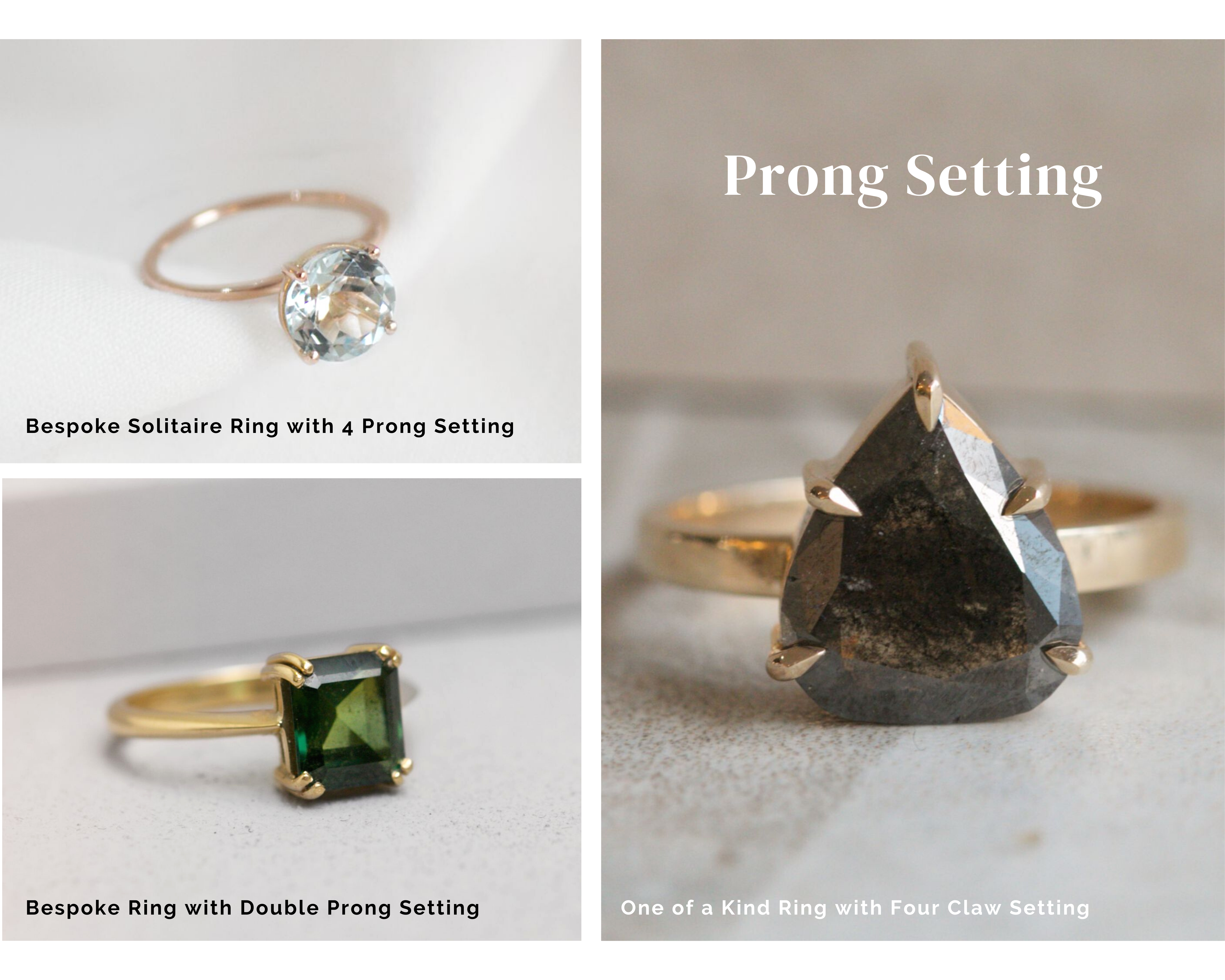 What is a prong or claw ring style setting? by Maya Magal London