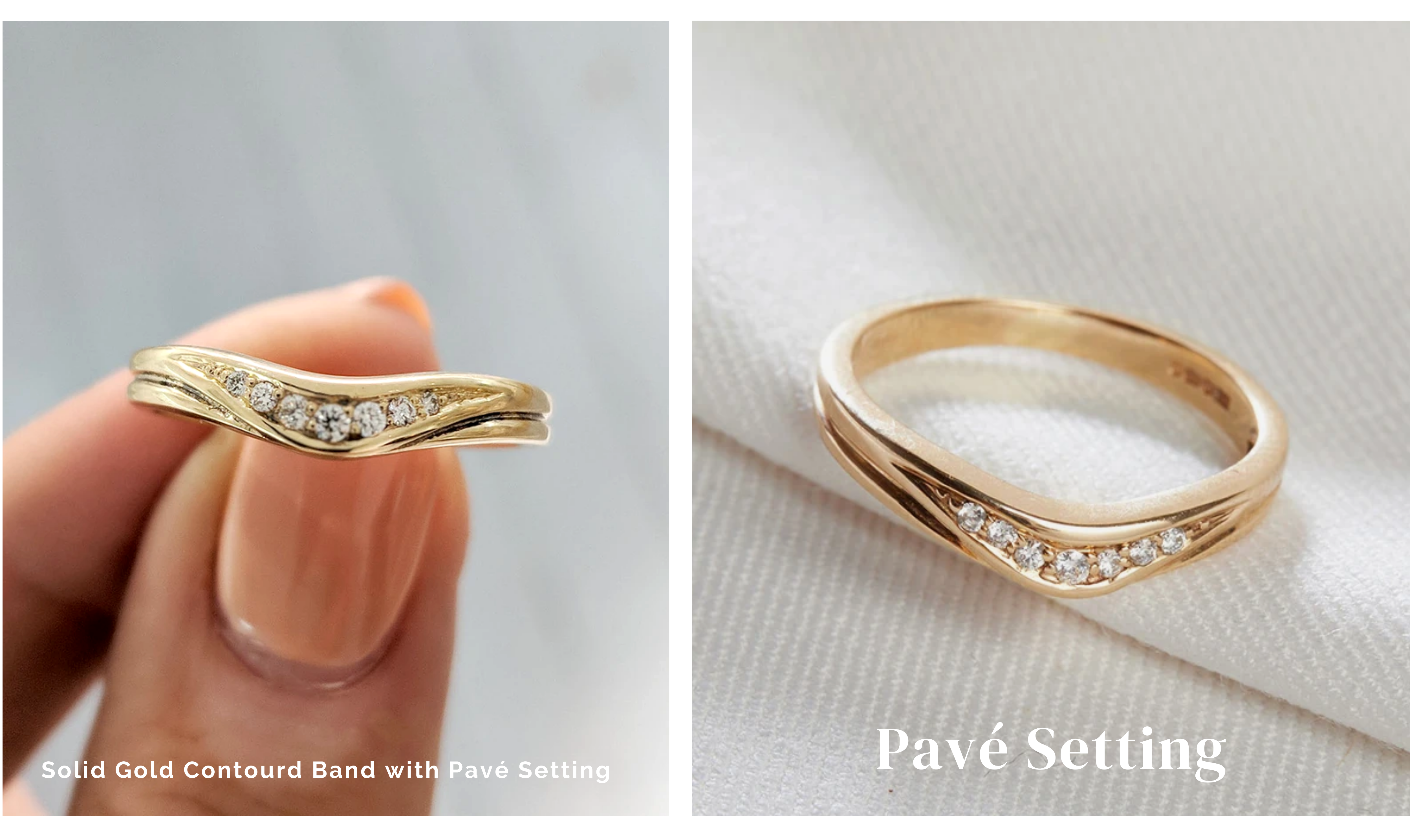 pavé ring setting by London jeweller Maya Magal