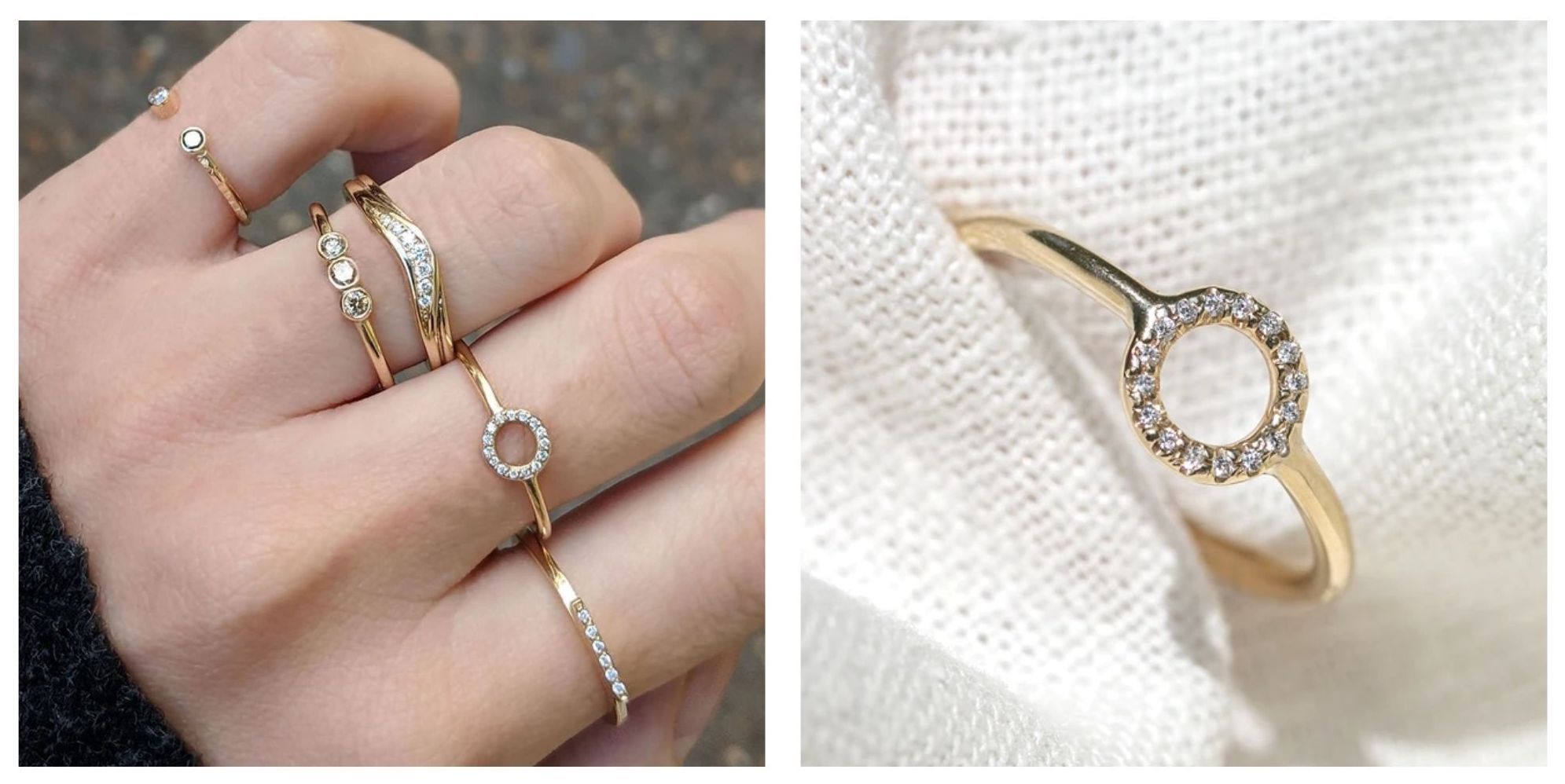 promise rings 9ct gold handmade by maya magal