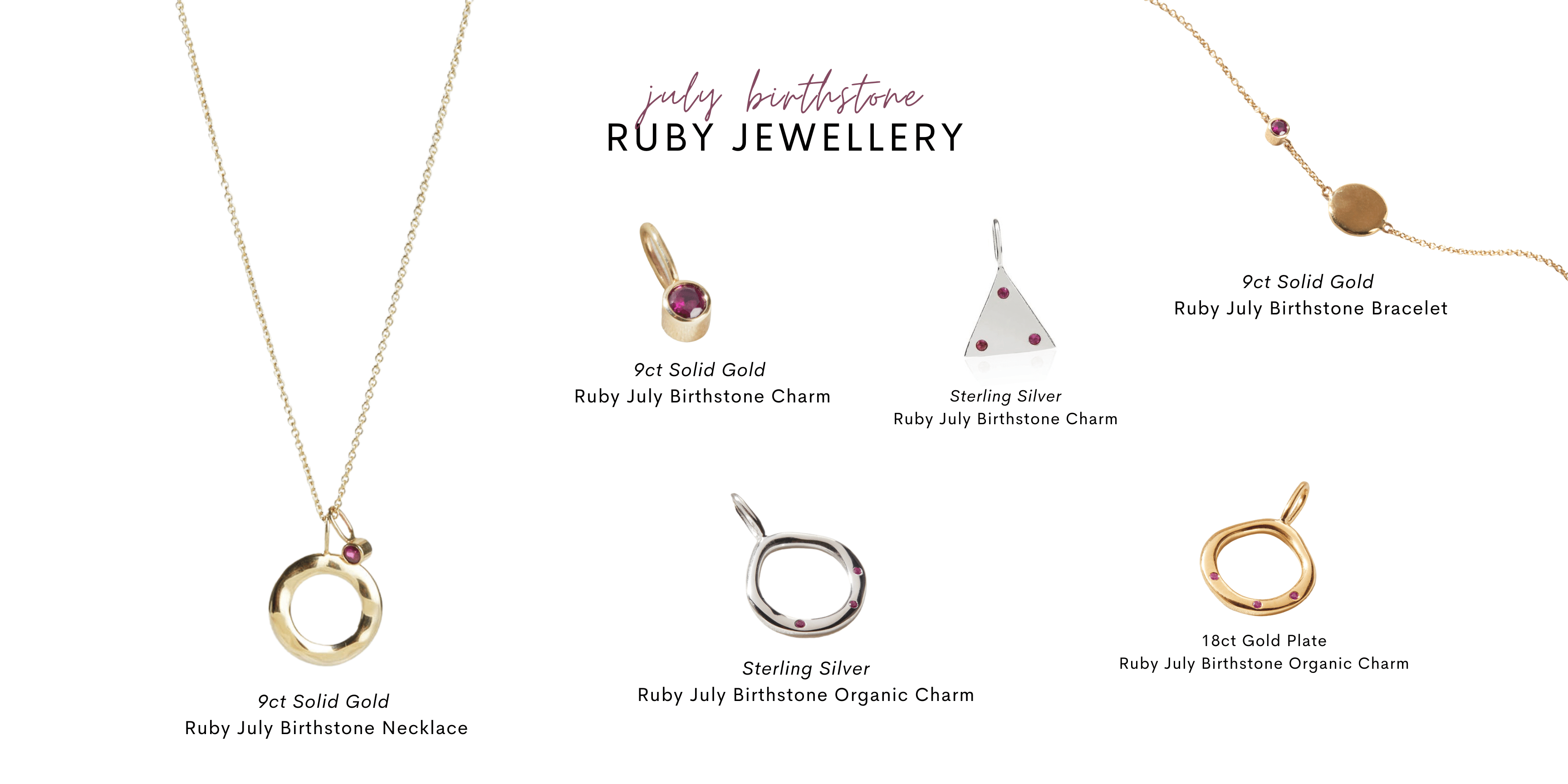 ruby july birthstone jewellery by maya magal london uk
