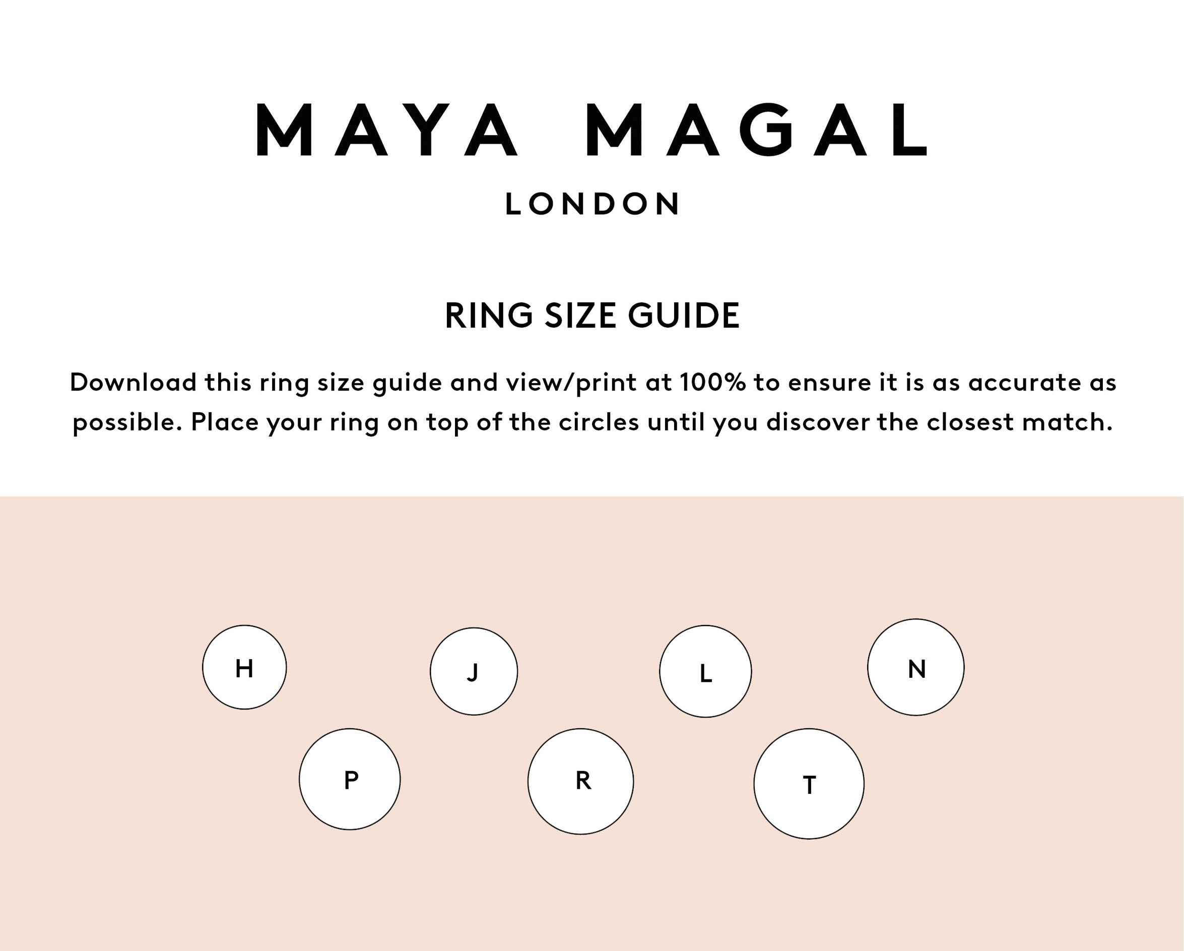 RING SIZE CHART | satchwells