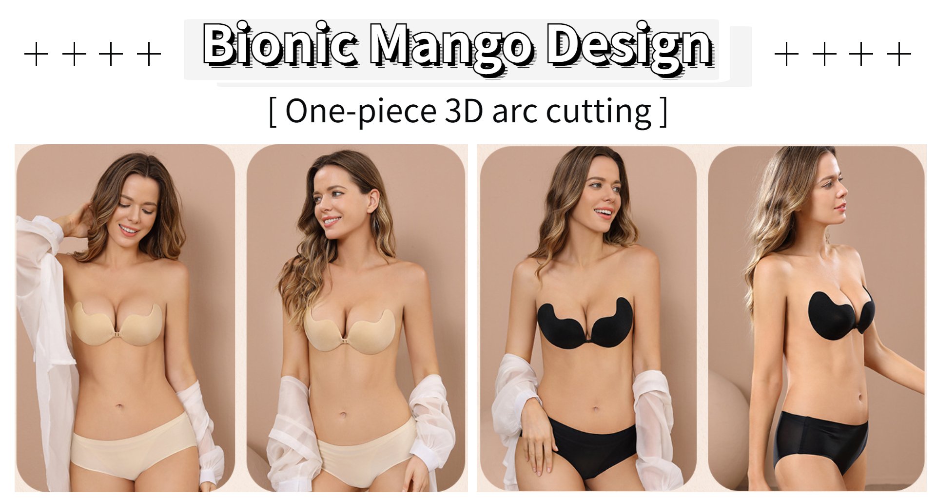 LauraCollection®Mango Shape Adhesive Bra[BUY 1 GET 1 FREE]-BLACK