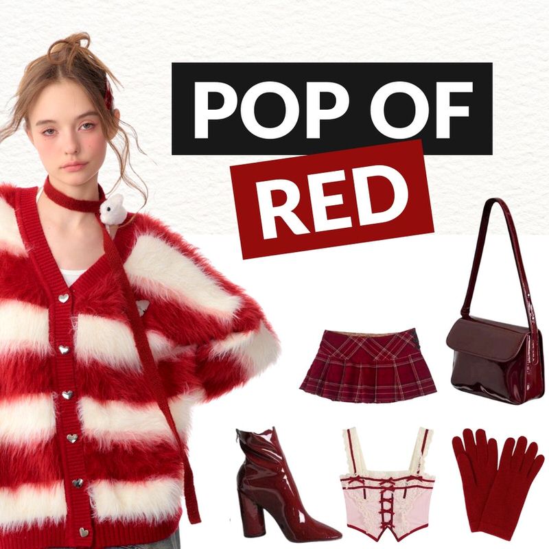 POP OF RED Clothing | POP OF RED Outfits – Boogzel Clothing