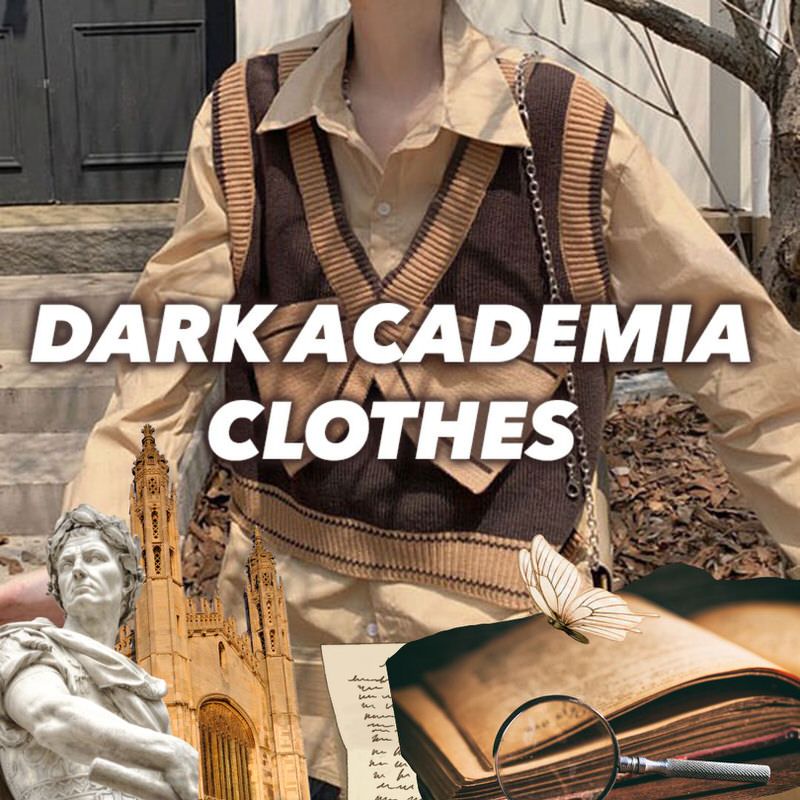 DARK ACADEMIA Clothes  DARK ACADEMIA Outfits - Boogzel – Boogzel Clothing