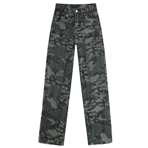 90's Camouflage Cargo Jeans