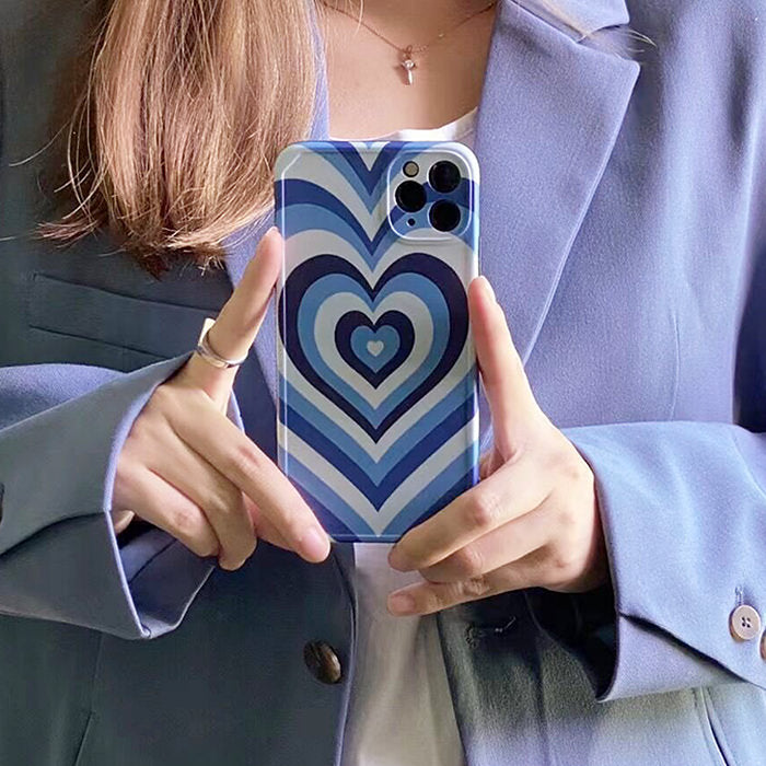 Blue Heart iPhone Case