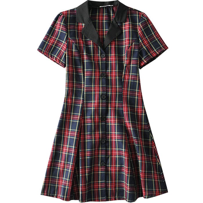 Come As You Are Plaid Dress