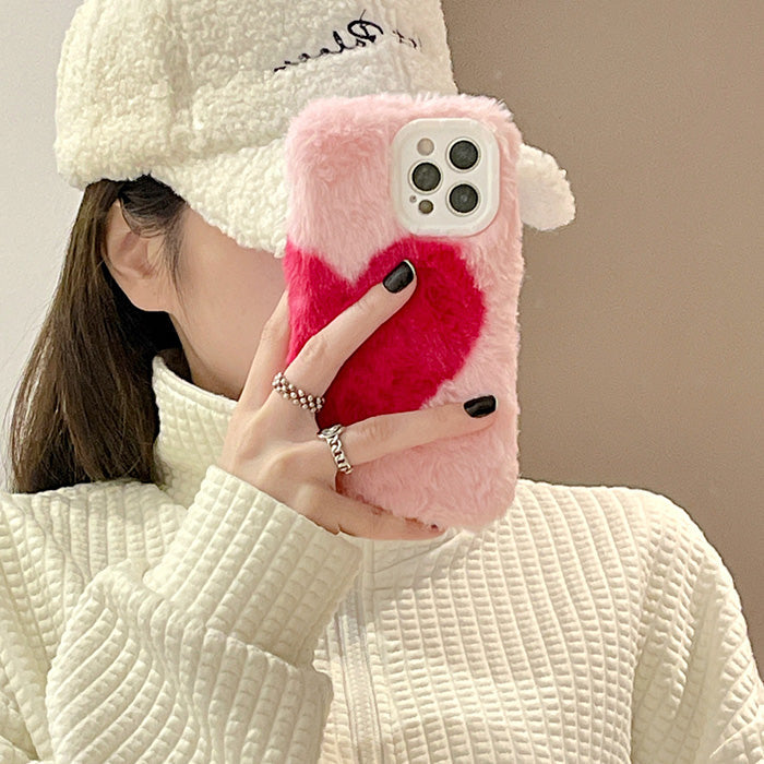 Heart Fluffy iPhone Case