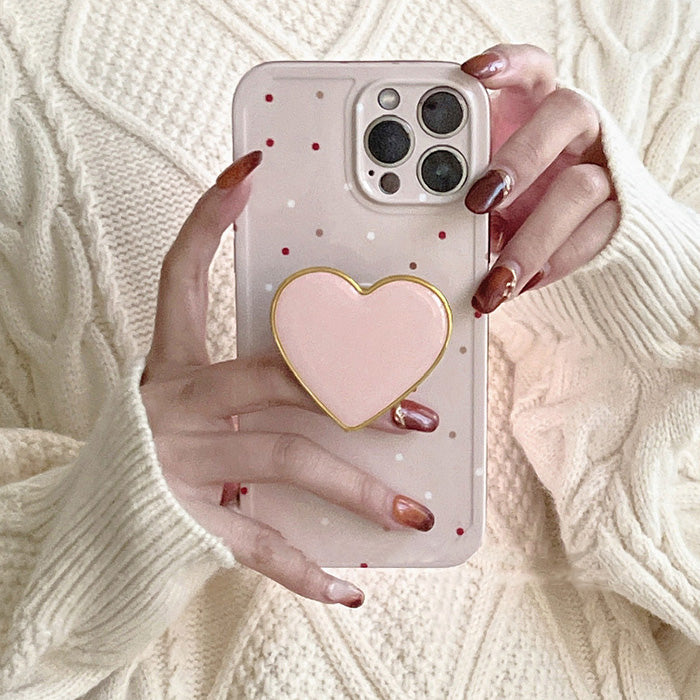 Heart Polka Dot iPhone Case