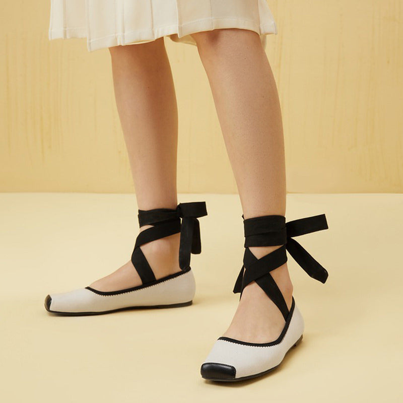 Ballet Class Cross-Strap Flats