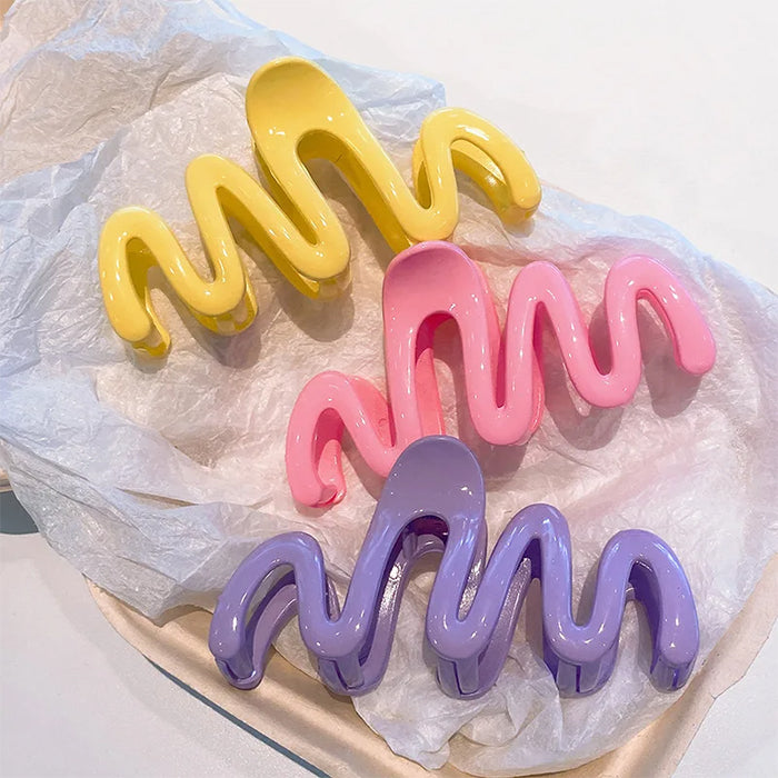 Colorful Wave Hair Claw