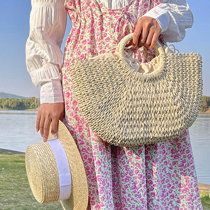 Picnic Time Cottagecore Straw Bag | Boogzel Clothing