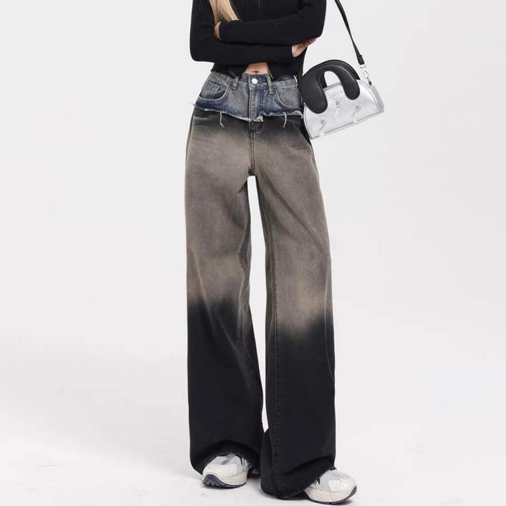 Control Freak Layered Baggy Jeans