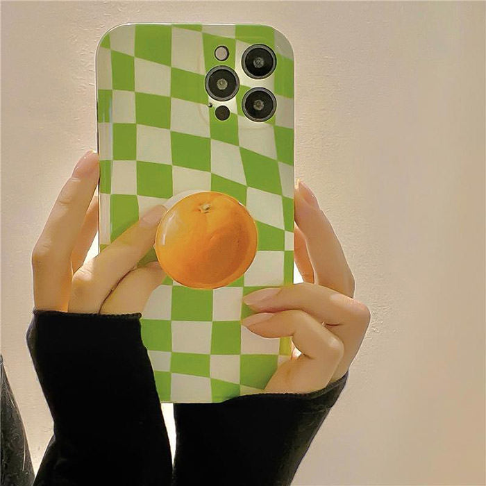 Indie Aesthetic Checkerboard iPhone Case