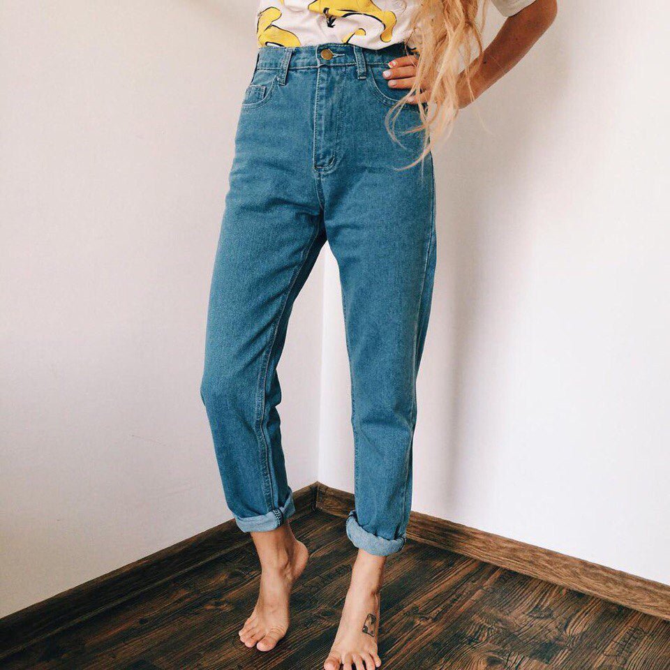 High Waisted Mom Jeans