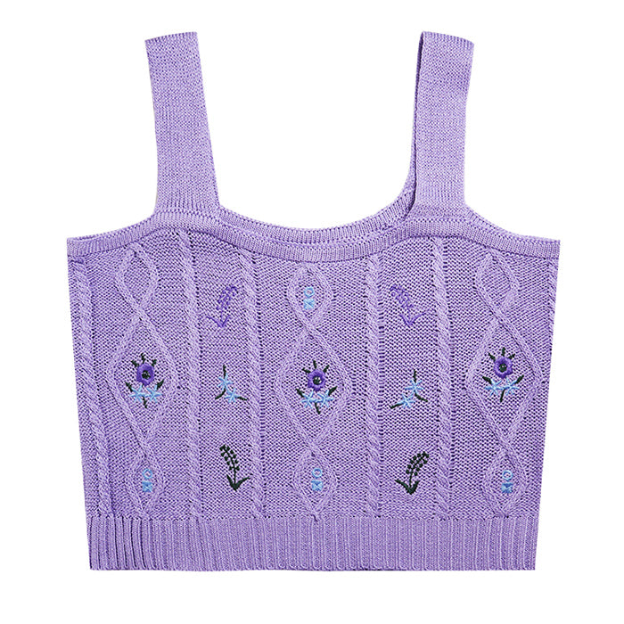 Cottagecore Knit Tank Top