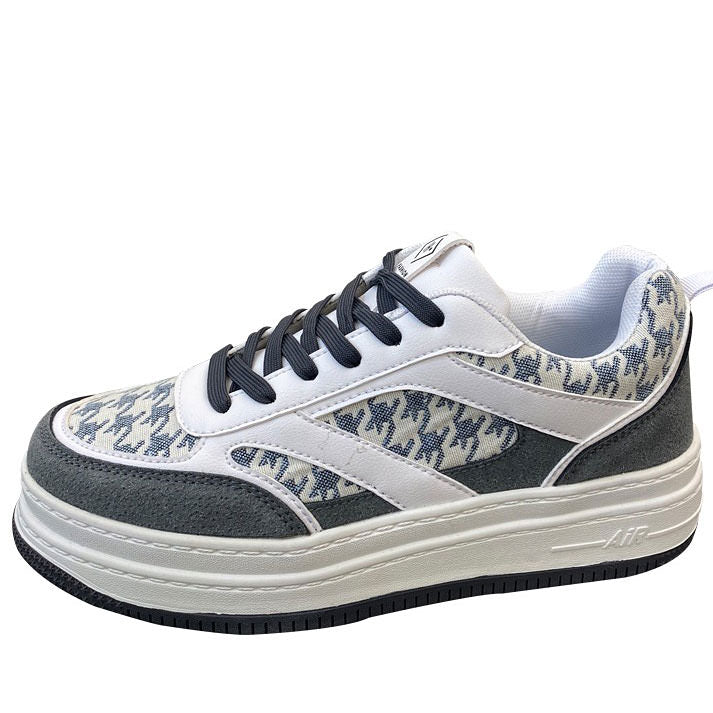 Dogtooth Check Aesthetic Sneakers