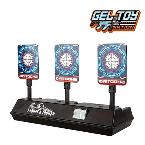 GEL TOY NATION Electric Scoring Auto Reset Shooting Digital Target - Gel Toy Nation -