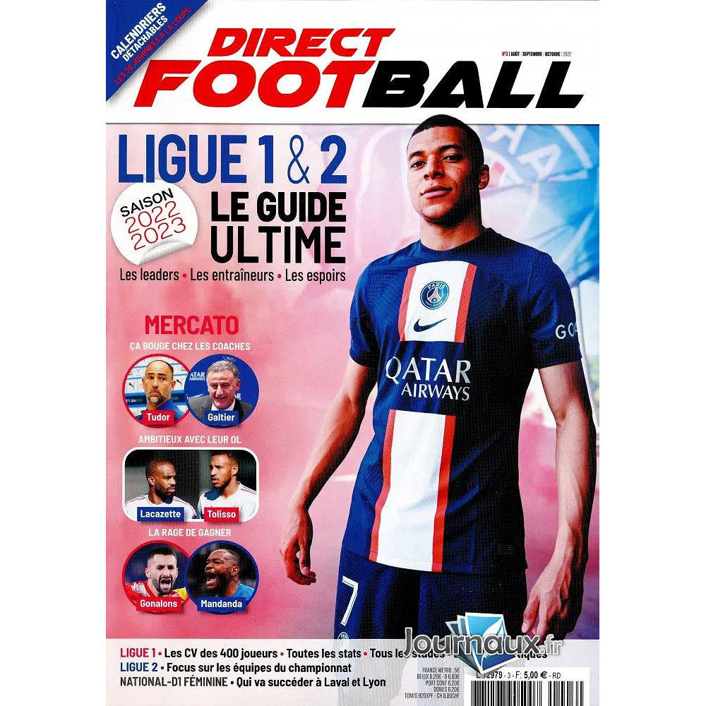 Foot Libéro 33-Le guide complet Ligue 1 / 2 2022