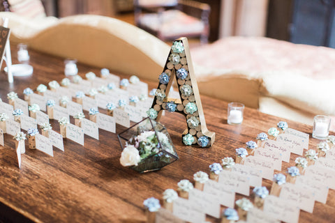 succulent place card holder