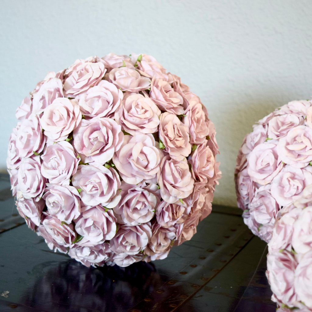 Make Your Own Dusty Mauve Wedding Flower Ball DIY Wedding