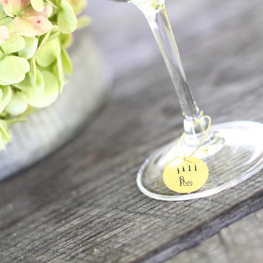 Personalized Wine Glass Charms - My Turn for Us