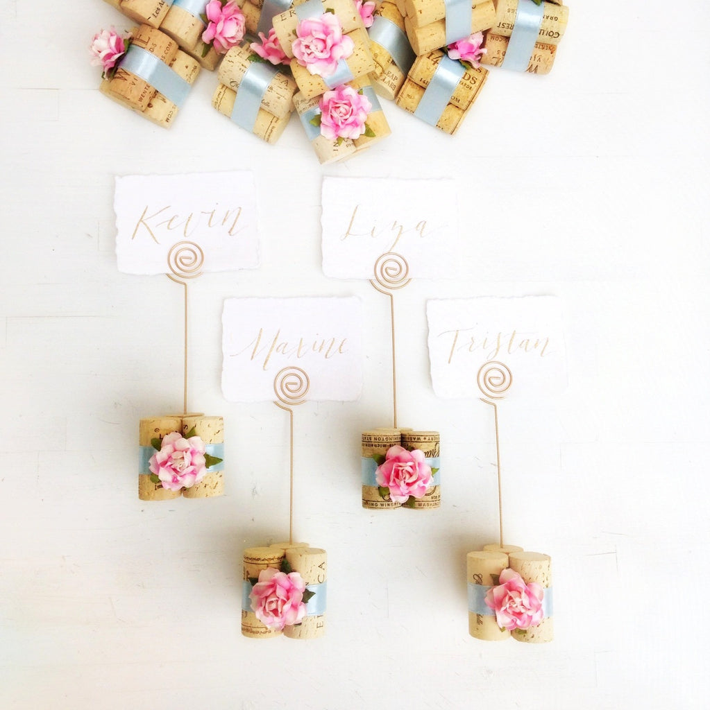 wedding table number holders