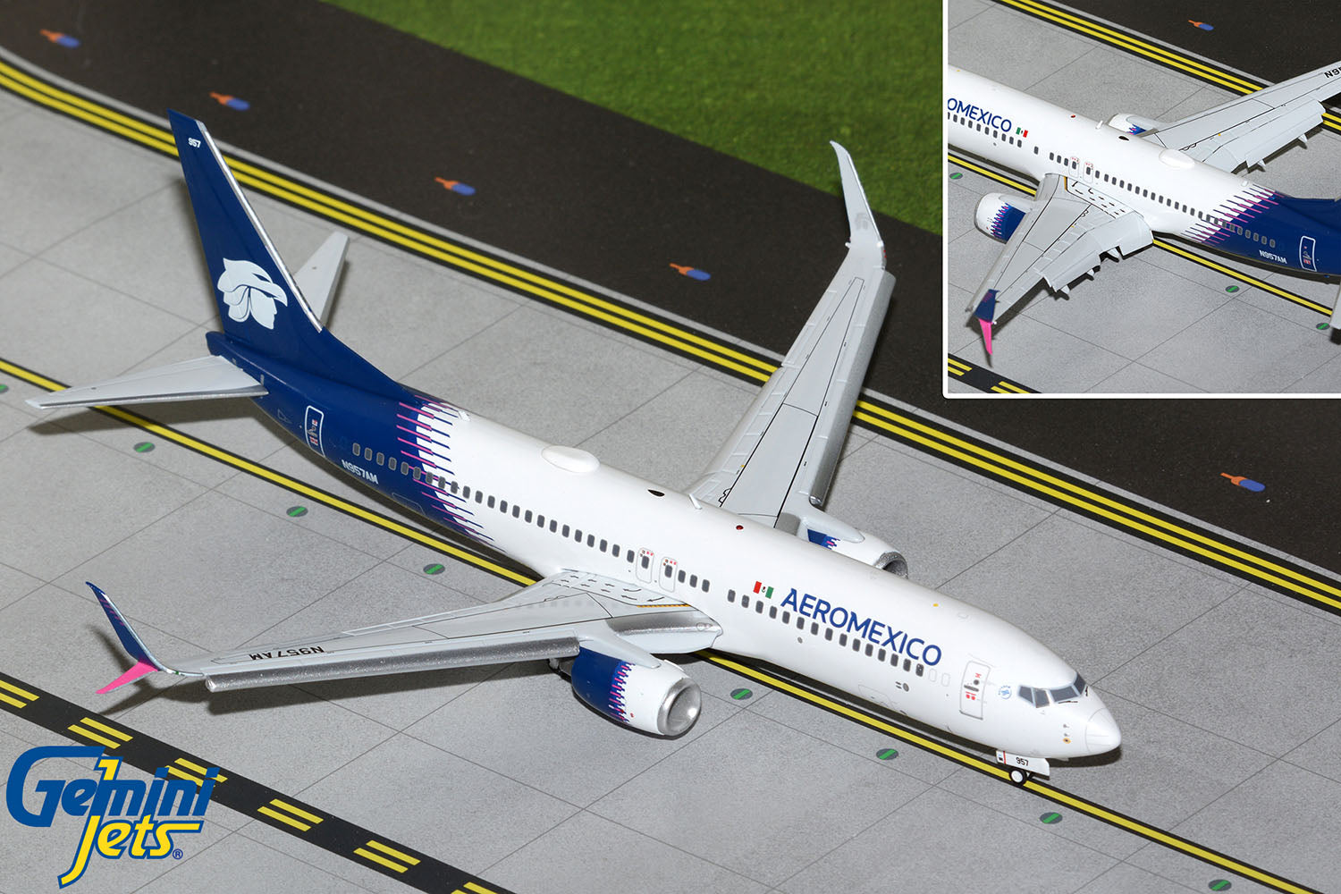 Gemini200 Aeromexico Boeing 737-800 (Flaps Down) N957AM