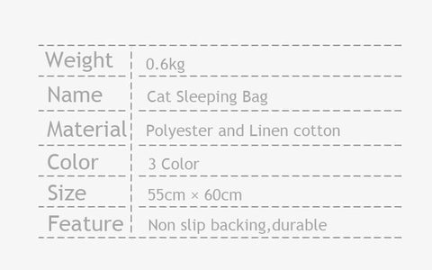 Cat Blankets House Kitty Bed Mat Soft Breathable Sleeping Cover Nest
