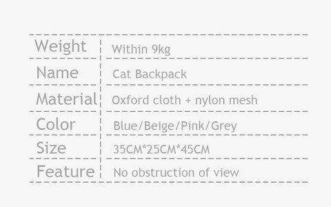 Cat Carrier Bag Space Capsule Foldable Transparent 4 Color Pet Backpack