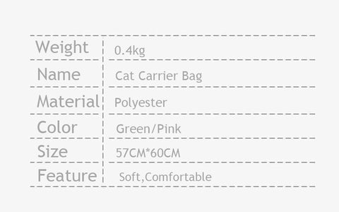 Cat Sling Bag Travel Outdoor Portable Pet One-shoulder 2 Color Carriers Bag