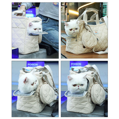 Pet Handbag Portable Breathable Small Cat Outdoor Travel Pet Carrier Bag