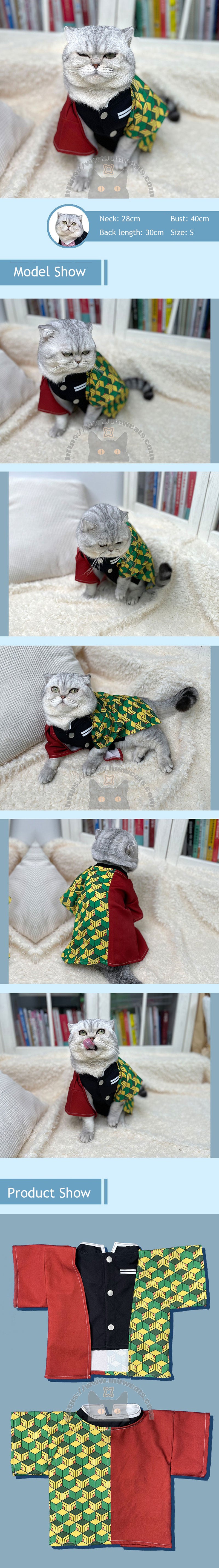 Tomioka Giyuu Cat Anime Cosplay Costume